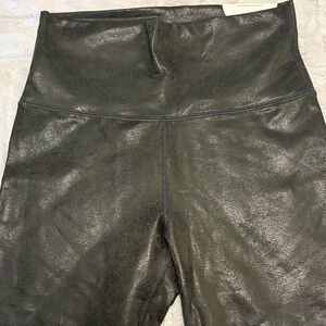 NWT Aerie Faux Leather Green Leggings